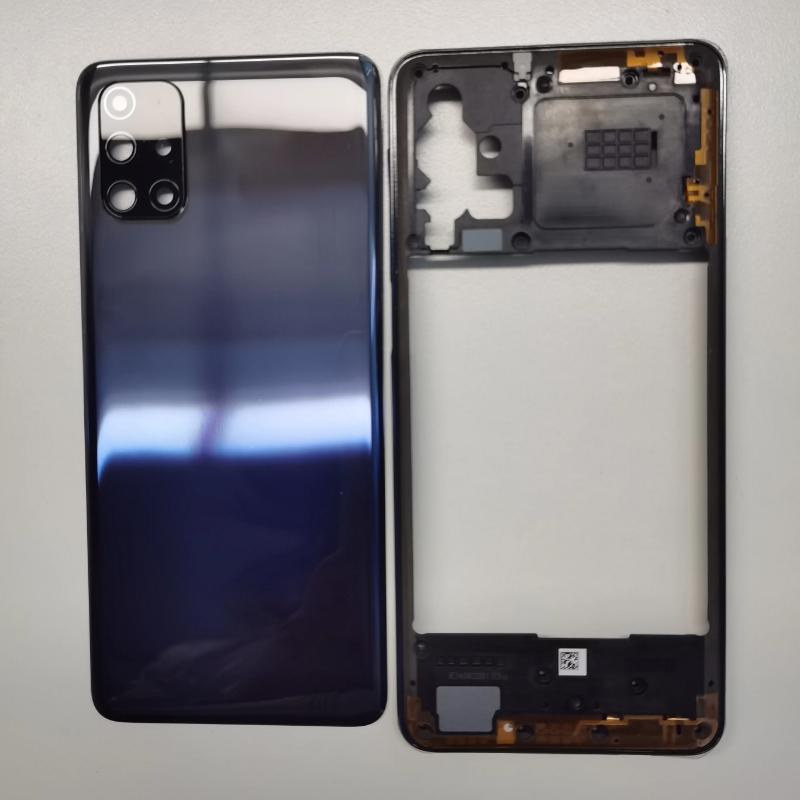 Phone Housing Middle Frame Battery Back Cover Case Panel Lid Rear Camera Lens Repair Parts for Samsung Galaxy M31s 5G M317f