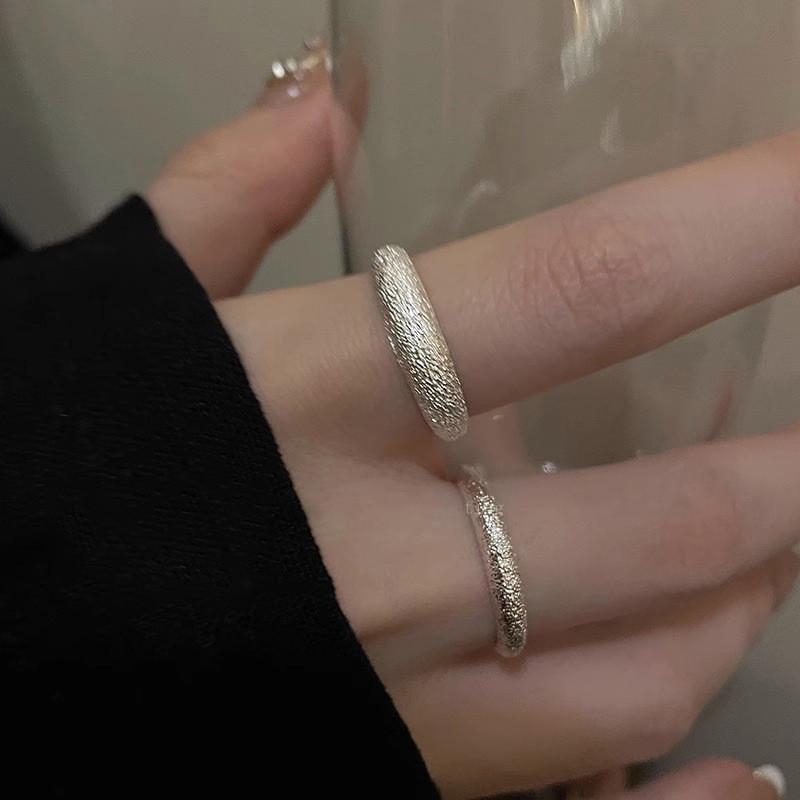 

Изысканное медное кольцо для женщин с регулируемым размером, уникальная геометрическая эстетика J1788 Thick