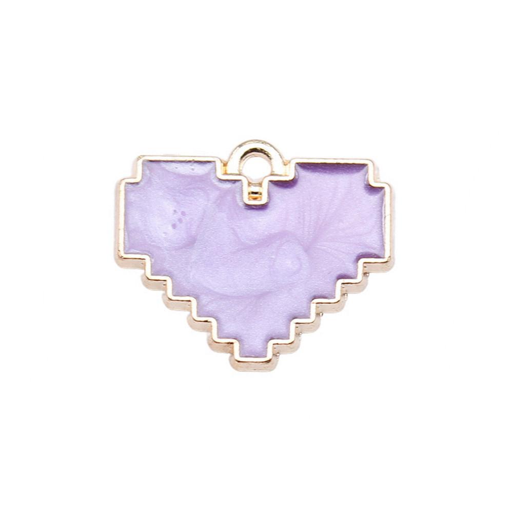 Charms Heart Enamel Pendants Wedding Jewelry Findings QC066