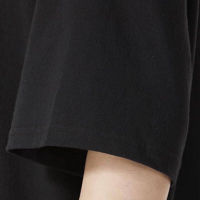 Puma Camiseta Casual de Manga Curta e Gola Redonda Respirável com Estampa de Logotipo Masculina Tops Preto 624677-01