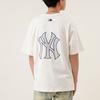 New MLB Old Flower T Shirts Unisex Milk White 3ATSM2023-50CRS