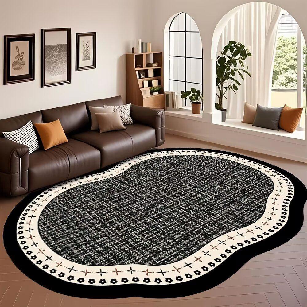 

Неправильный ковер для гостиной, ковер для дивана и журнального столика, ковер для дома, спальни, прикроватный ковер 80 * 120cm