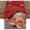 Red Santa Bell Table Flag Snowflake Merry Christmas Table Flag Outdoor Family Party Kitchen Table Decoration Table Flag