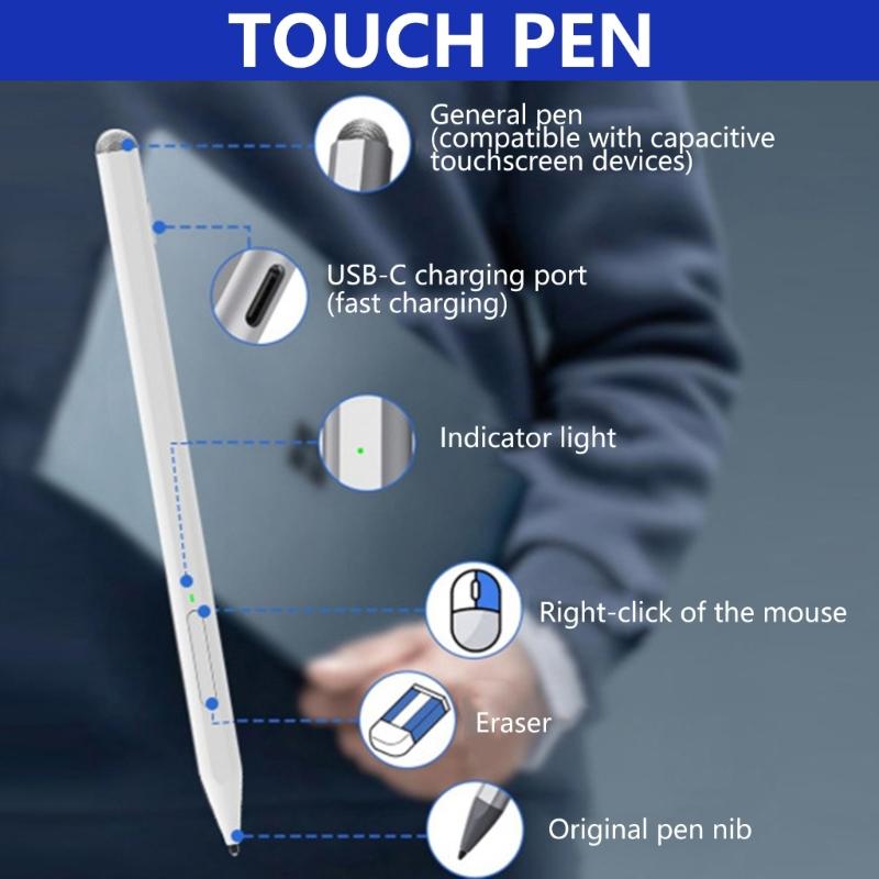 Premium Pen 4096 Pressure Sensitivity MPP2.0 Support Interchangeable Tip Magnetic Attachment Design for Student