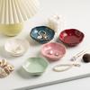 Ins Jewelry Pallet Kiln Transformation Ceramic Plate Household Entrance Ornament Decoration Tray Ring Earring Storage Jewelry Saucer