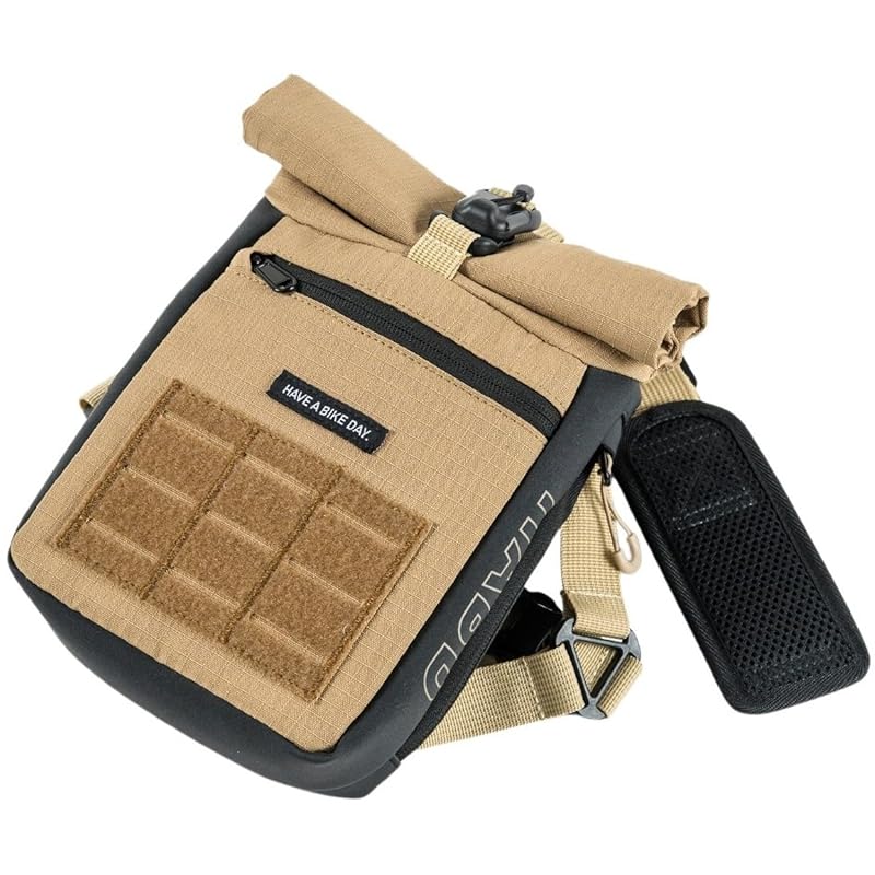 TANAX MotoFizz Motorcycle Holster Bag, Half Day Touring Holster, HAVE A BIKE DAY, Sand Beige, 1.5L, MFK-7007