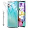 For Samsung Galaxy A51 6.5" SM-A515F: UltraSlim and Perfect Fit Silicone Gel Case + Stylus - TRANSPARENT