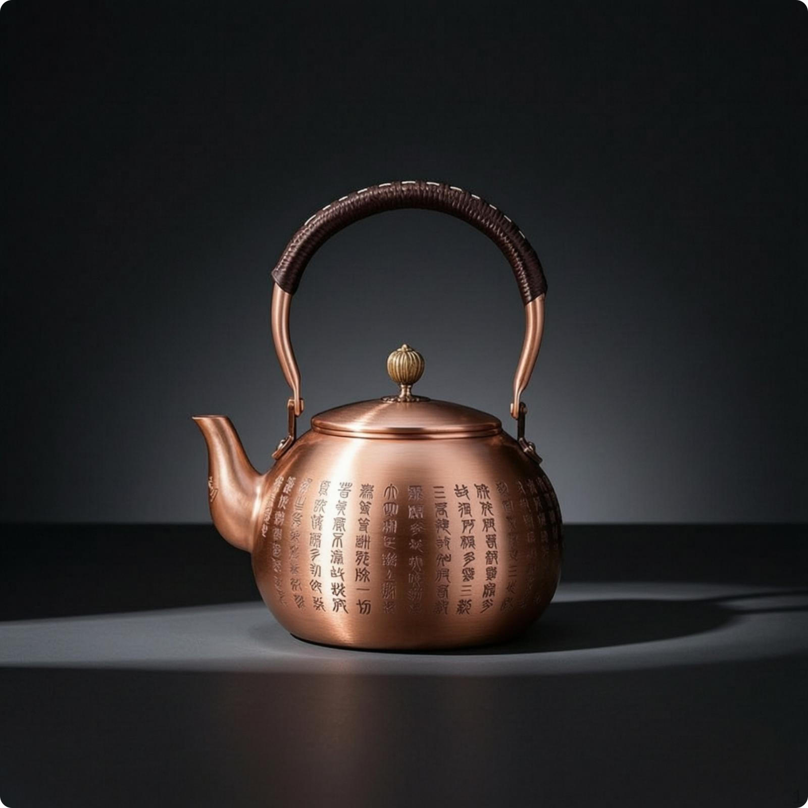 Copper Tea Kettle Uncoated Large Capacity
