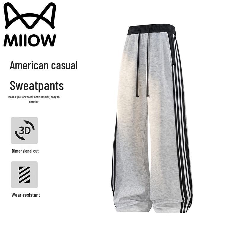 MiiOW Men's Summer Loose Straight-Leg Casual Pants
