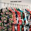 Summer Loose Short-Sleeved Floral Shirt Men'S And Women'S Vintage Drape Chinese Hong Kong Flavor South East Asia Retro Men'S Shirt Trend