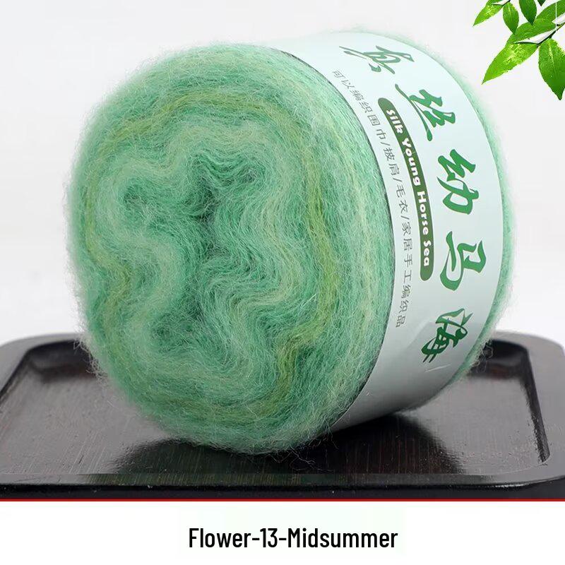 Handmade Gradient Silk Baby Alpaca Yarn for DIY Knitting: Sweater, Shawl, Scarf