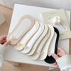 Female Summer Thin Silicone Non Slip Heel Shallow Mouth Invisible Socks