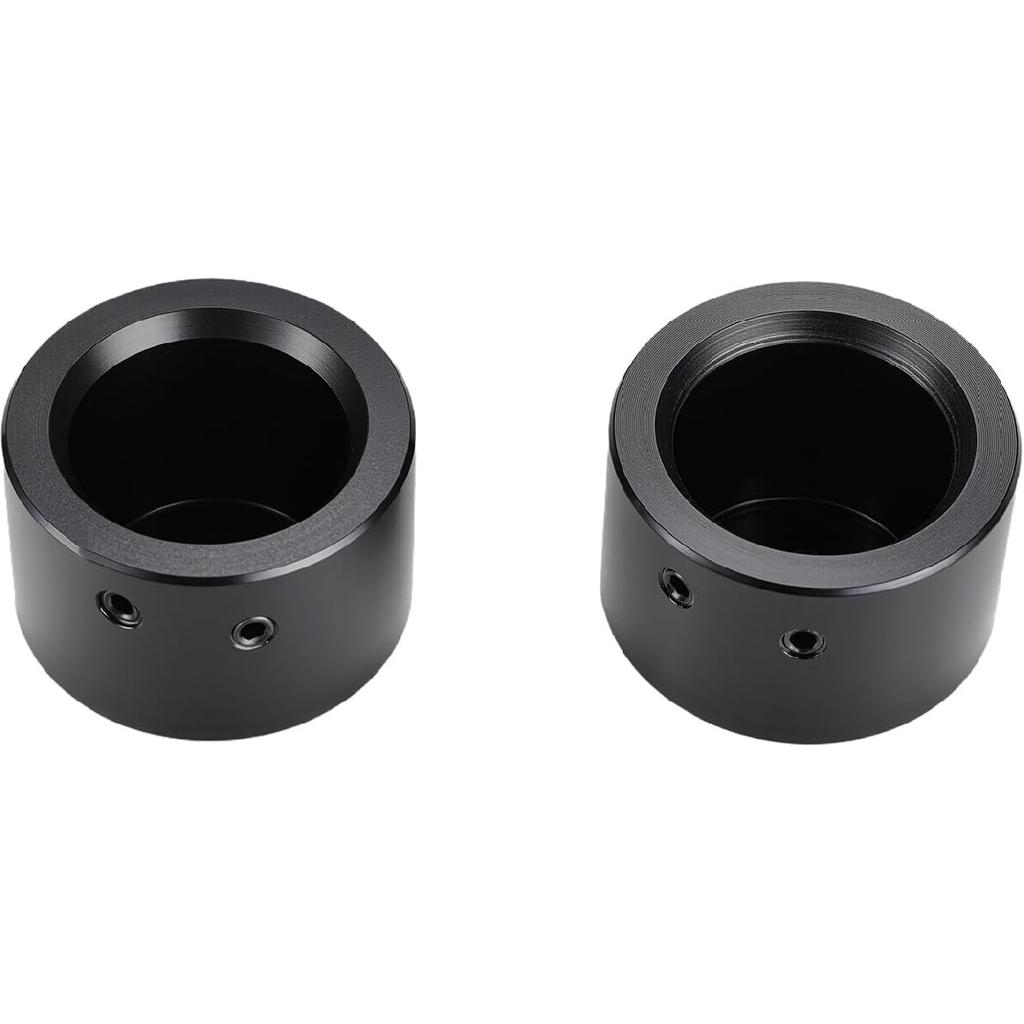 CHANGCHENG Front Axle Nut Cover Cap,Aluminum Alloy Front Lug Nut Cover for Touring Sportster Trike Glide Softail VRSC Models
