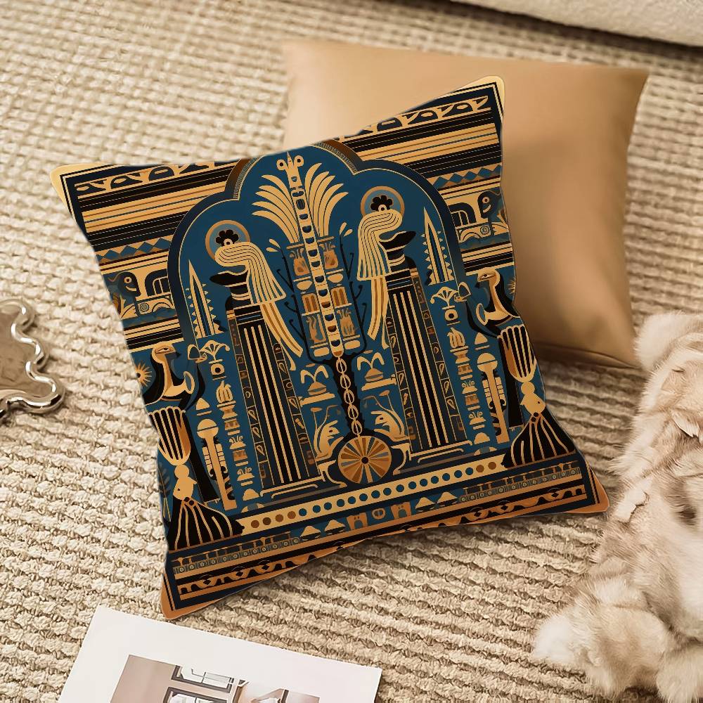 Ägypten Pharao Kissenbezug Anti-Hausstaubmilben Unsichtbarer Reißverschluss Sofa Bett