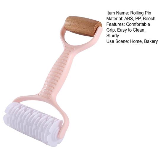 Rolling Pin Comfortable Grip Dough Roller Fine Workmanship Time-saving Pastry Hand Dough Roller for Home
