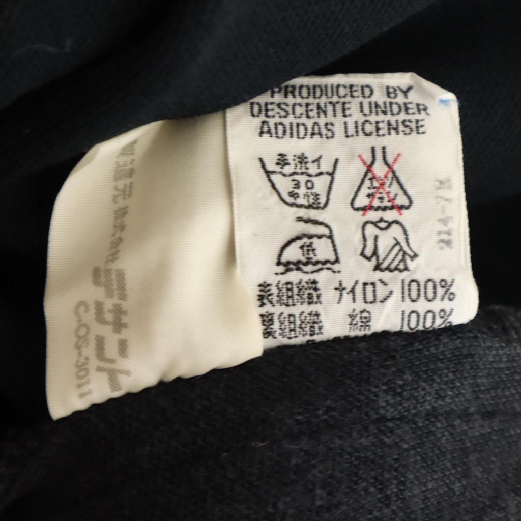 Adidas 70s Vintage Tags da Alemanha Ocidental Calças de treino 3 preto Malha Descente Masculino Usado