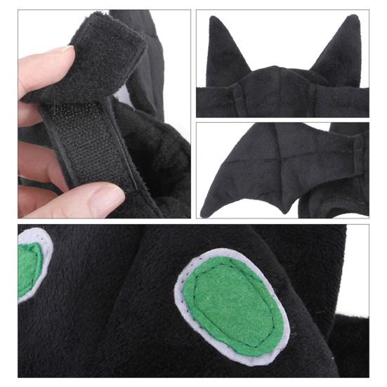 Pet Headgear Cute Bat Shaped Pet Hat Halloween Costume Soft Comfortable Cat