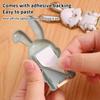 Cute Abs Bunny Finger Ring Holder Mobile Phone Holder Foldable Mobile Phone Mini Pull Rod Phone Finger Ring Holder