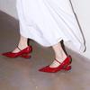 2026 New Mary Jane Shoes Special-Shaped Suspension Heel Pointed Toe High Heels Women's Four Seasons Non-Tired Foot Single Shoes