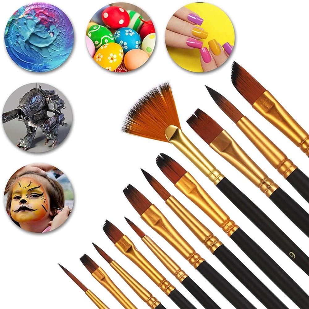 12Pcs/Set Multi-functional Painting Brush Set Acrylic Materials Drawing Supplies