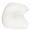 Toddler Head Pillow Stable Dual Sided Pearl Cotton Knitted Fabric Prevent Flat Head Newborn Pillow for Aged 0 To 1 White