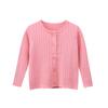 High Quality Girl's Cardigan Sweater Children's Solid Color Knitwear Baby Clothes