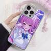 Blue Archive Misono Mika Silver Plating Mobile Phone Case for iPhone 17 16 15 14 13 12 11 Air Pro Max Plus Colorful Cover