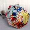 Snow White,Seven Dwarfs Automatic Umbrella   Tri fold Portable Umbrella, Best Holiday Gift for Men and Women, Durable Iron Frame, Playful De