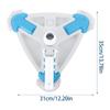 Upgraded eighted Triangular Pool Vacuum Head with Brush Handle for Pools Triangular Head