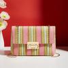 Yogodlns Crossbody Bag for Women Chain Strap Summer Beach Straw Flap Handbag Stylish Accessory Shoulder Bag for Day-to-Night Outfits