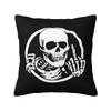 Skull Tearing Skeleton Throw Pillow Cover Polyester Decorative Pillow Case Cushion Cover Home Sofa Decor 18x18 Inch Pillowcase