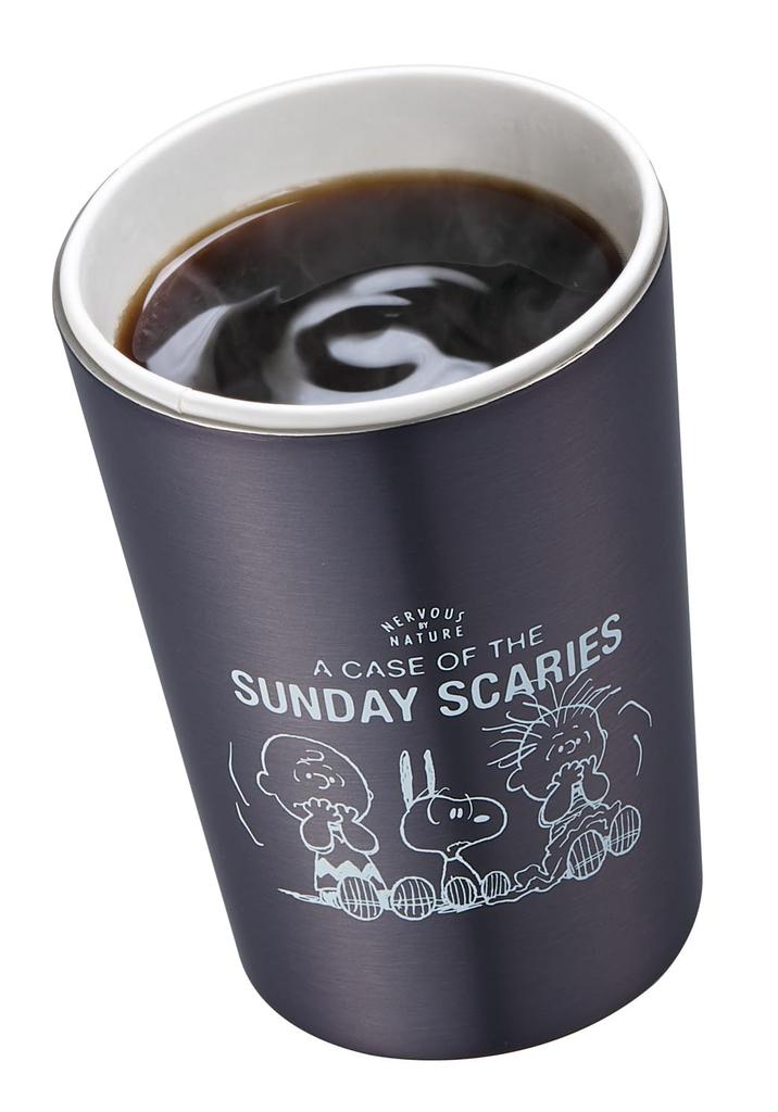 Skater Convenience Store Coffee Stainless Steel Snoopy Goodness 75th Tumbler, Medium, 400ml, Insulated, Anniversary, STCV2-A