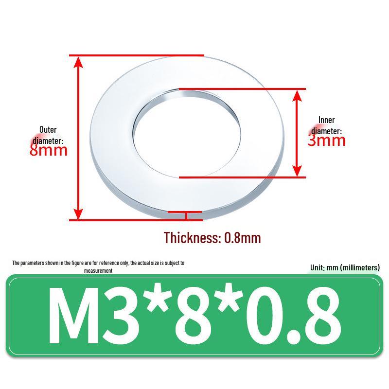 Extra Large Galvanized Metal Flat Washer (Sizes M1.6-M14)