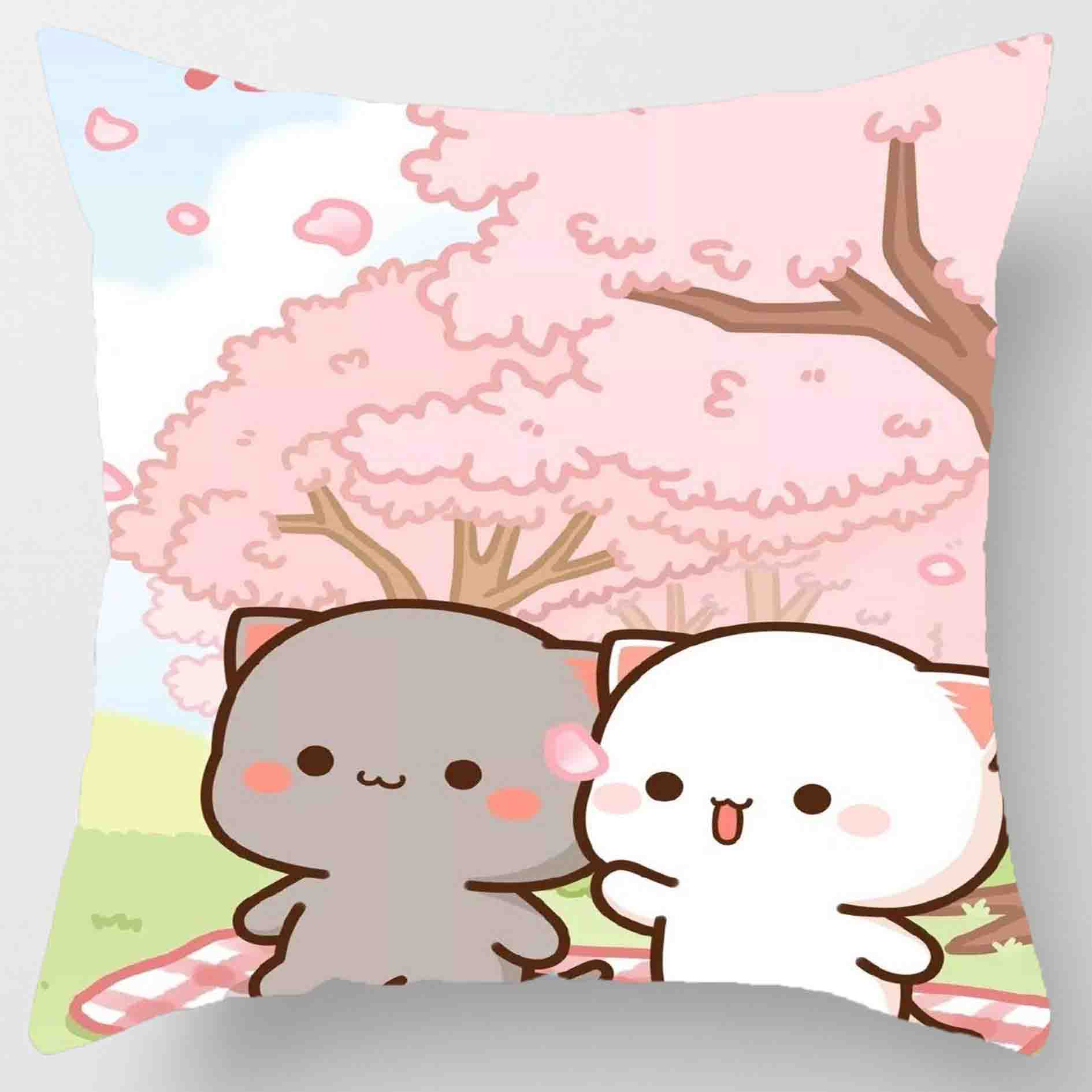 45* 45см напечатанная подушка мультяшная квадратная подушка карточка мультяшная диванная подушка подушка для спальни 16x16Inch