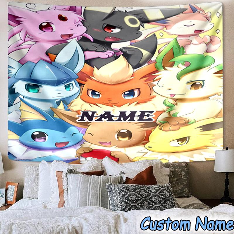 Custom Name Tapestry Pika Tapestry, Unique Design Tapestry, Suitable for Bedroom,Livingroom, Playroom,Heartwarming Fan Holiday Gifts