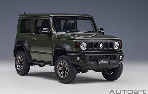AUTOart 1/18 Scale Suzuki Jimny Sierra (JB74) Moss Green Finished Model 78509