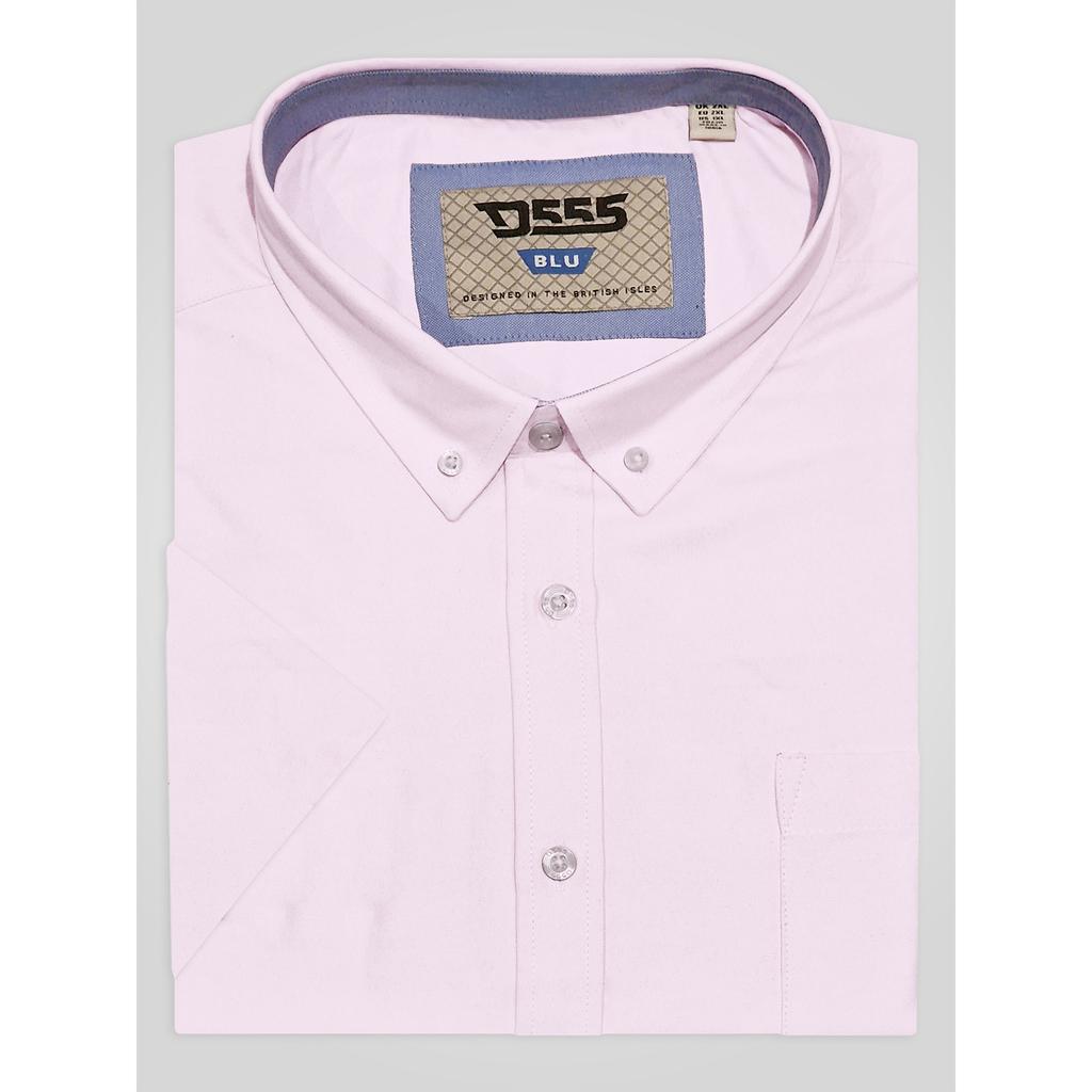 Duke Mens D555 James Oxford Kingsize Short-Sleeved Shirt