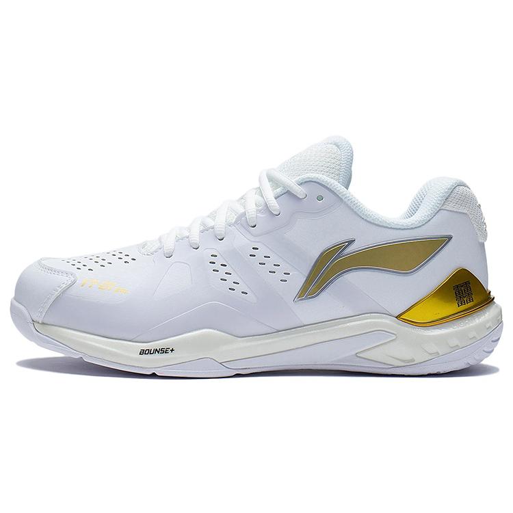 

Новые кроссовки для бадминтона LiNing Cloud Thunder ZN Унисекс Бело-золотой AYAS036-1 37.5