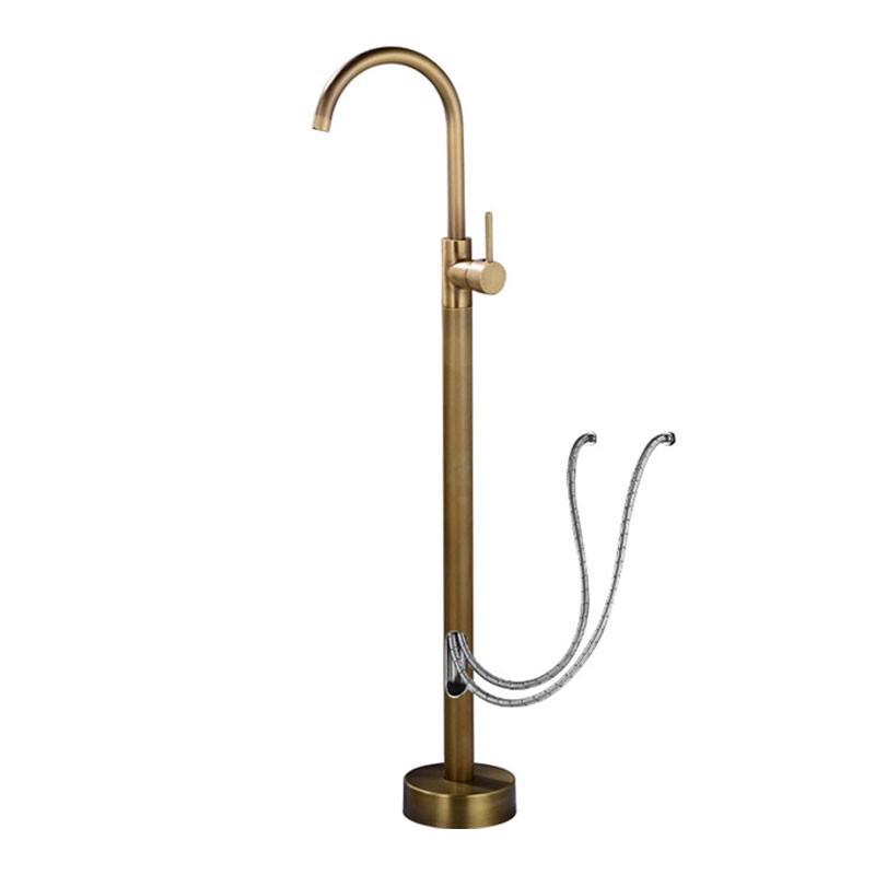 Baerlan LY209 Antique Brass Floor-Mounted Bathtub Faucet