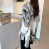 Camicia Versatile in Chiffon a Manica Lunga Taglie Forti - Nuovo Design Primavera
