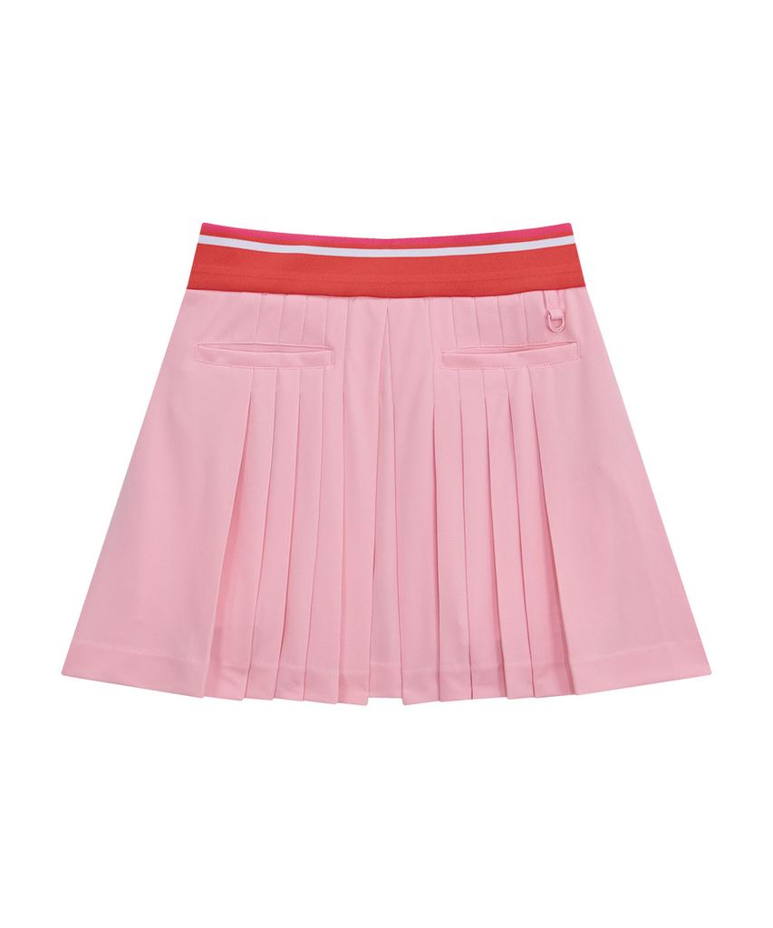 CHUCUCHU Paper Slit Pleated Skirt (Light Pink) Cbfss-Sk003W