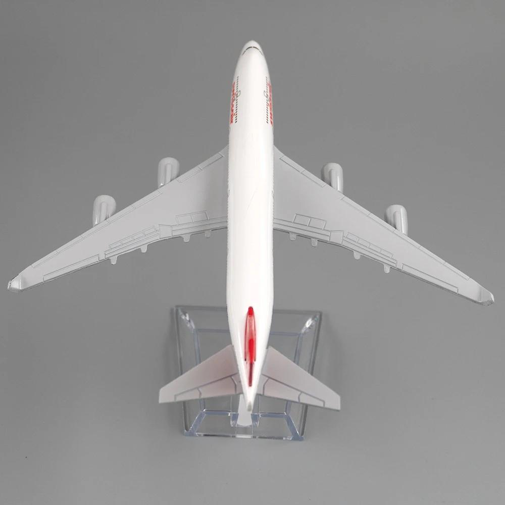 1/400 Scale Aircraft Boeing 747 Swiss Air 16cm Alloy Airplane B747 Children Kids Gift for Home Decoration