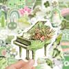 10/30/50pcs Green Vintage Cartoon Aesthetic Stickers Kawaii Girls Decal DIY Scrapbooking Notebook Laptop Waterproof Sticker Gift