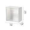 Bathroom Wall-mounted Flip Storage Box, Suitable for Cotton Swabs, Hair Bands, Lipsticks, Small Items Classification Storage Box