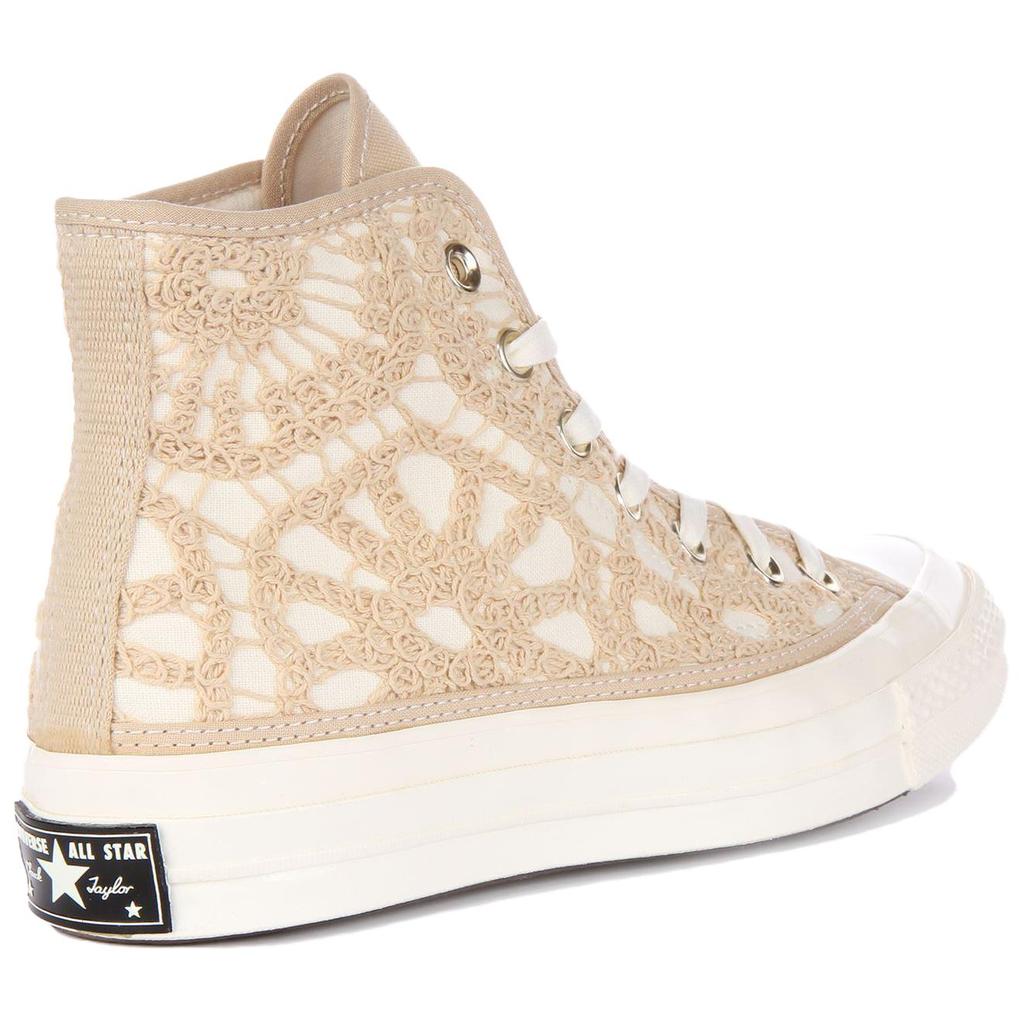 Converse Chuck 70 High Daisy Cord Unisex Sneakers Cream Oat-Milk Egret A05005C