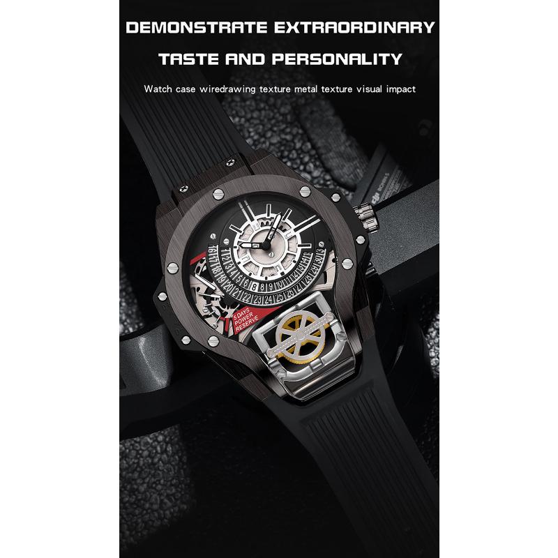 SANDA New World of Warcraft Drive Men's Watch Fashion Calendar Nights Light Syonatological Watch