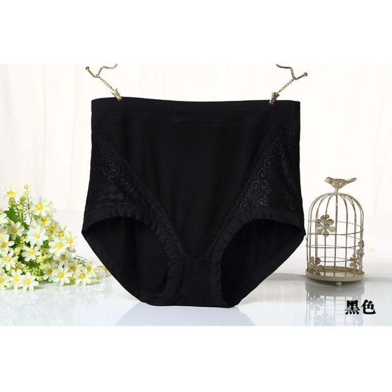 Big Size Lady Spring and Autumn Belly High Waist Middle Aged Mother Briefs