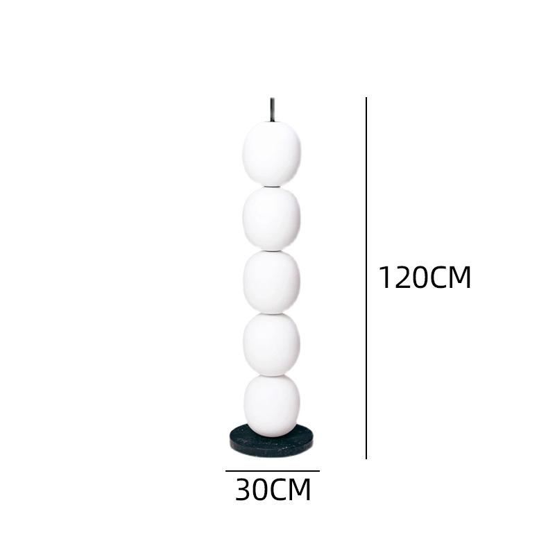 

Напольная лампа Nordic Gourd String Современная гостиная Спальня Кабинет Знаменитое место Белый стеклянный абажур Дизайнерский декор Напольный светильник Neutral light белый