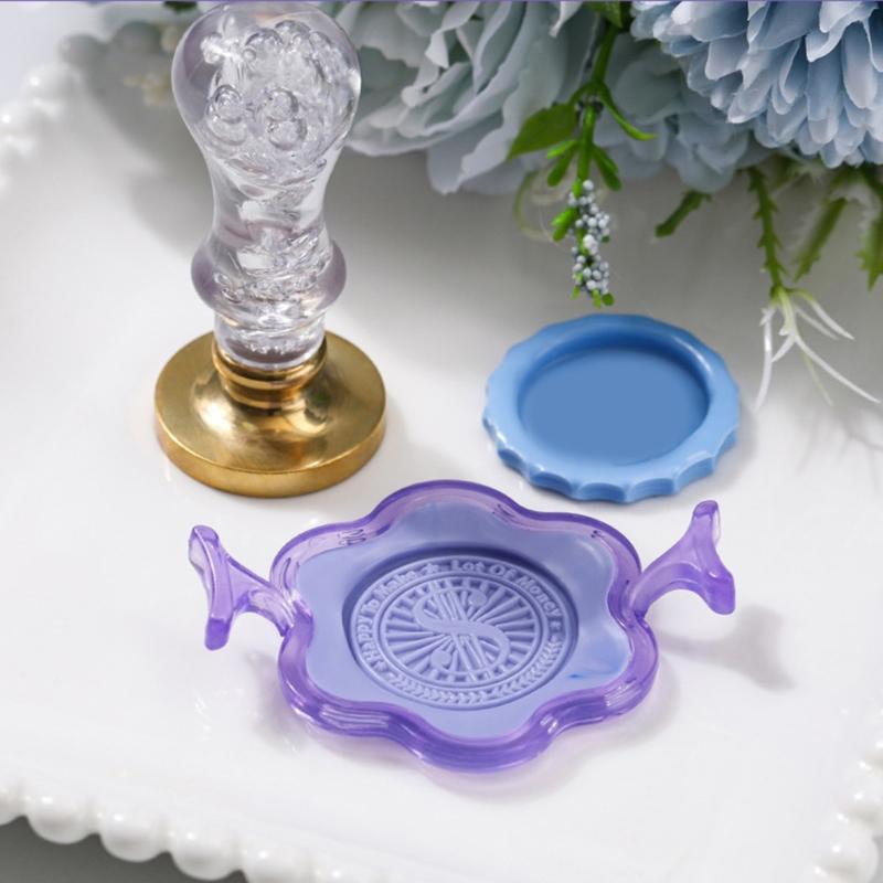Wax Seal Mold, 1Pc Resin Wax Seal Molds for Wax Stamps for Gift Packaging Envelopes Card Decors Wedding Invitations Card