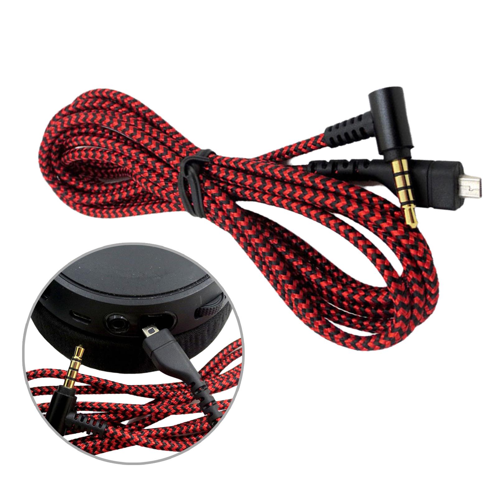 

Replacement Cable Extension Cord for Arctis 3 5 7PRO Headphones Cord Multiple Device Compatibility Earphone Cord 200cm